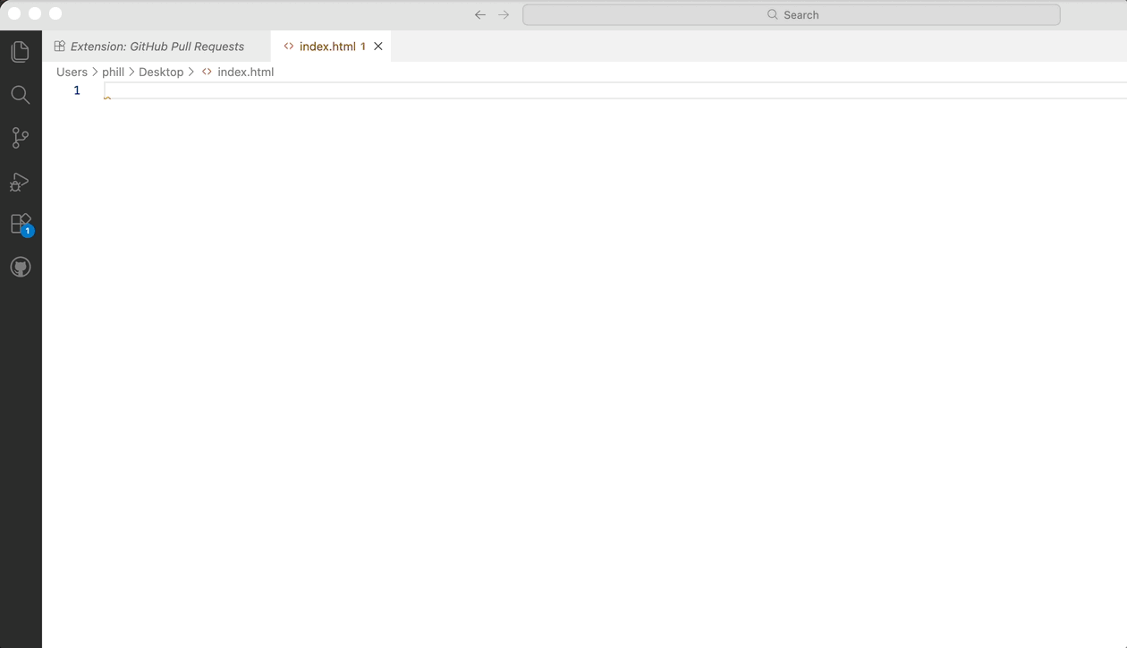 HTML5 scaffolding in Codium